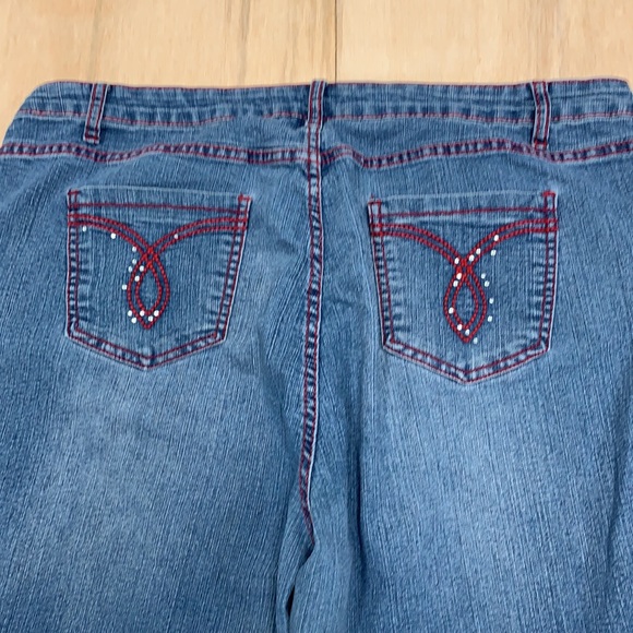 Women cotton farm jeans shorts blue fits size 20w - Picture 4 of 5